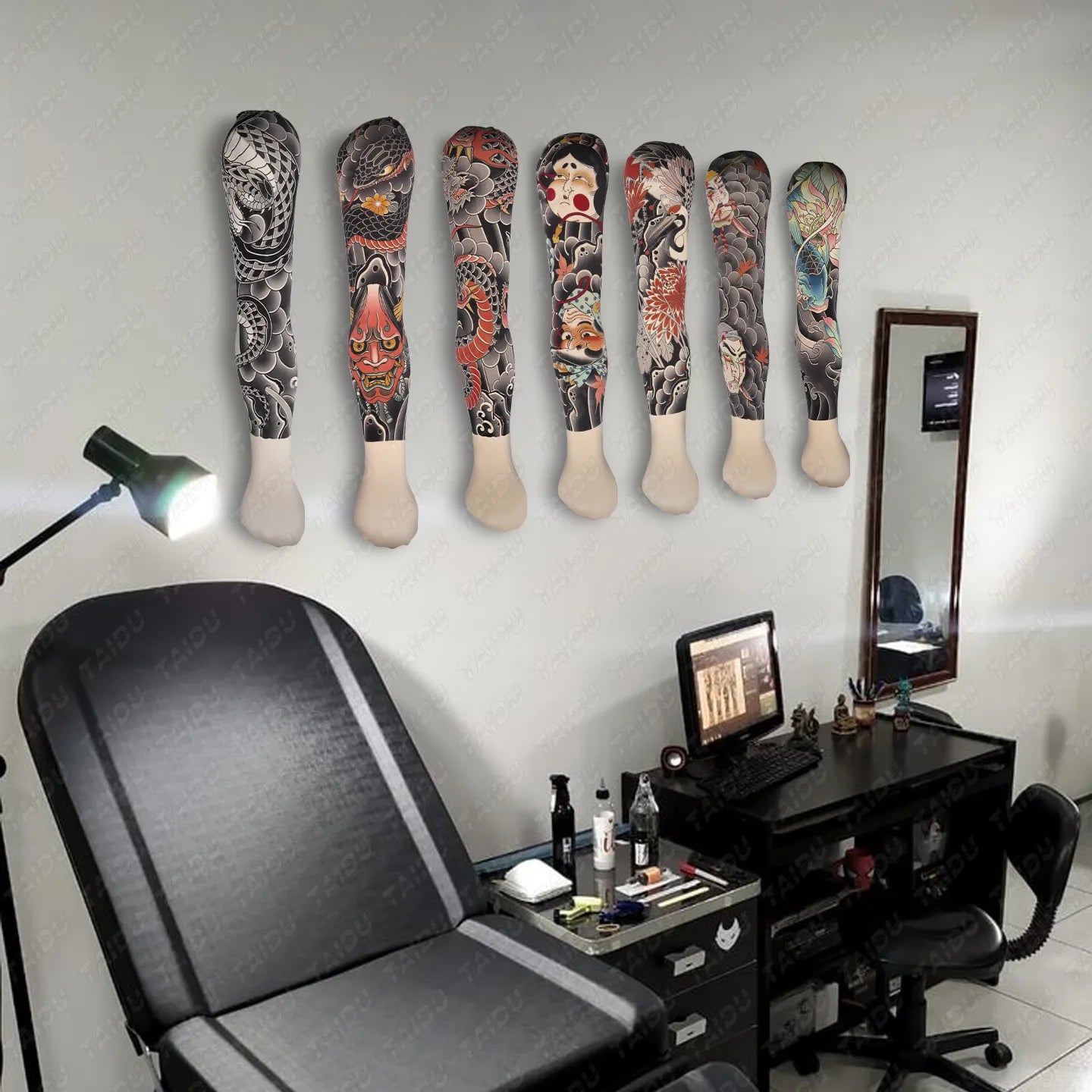 Silicone arm tattoo, suitable for practice and display