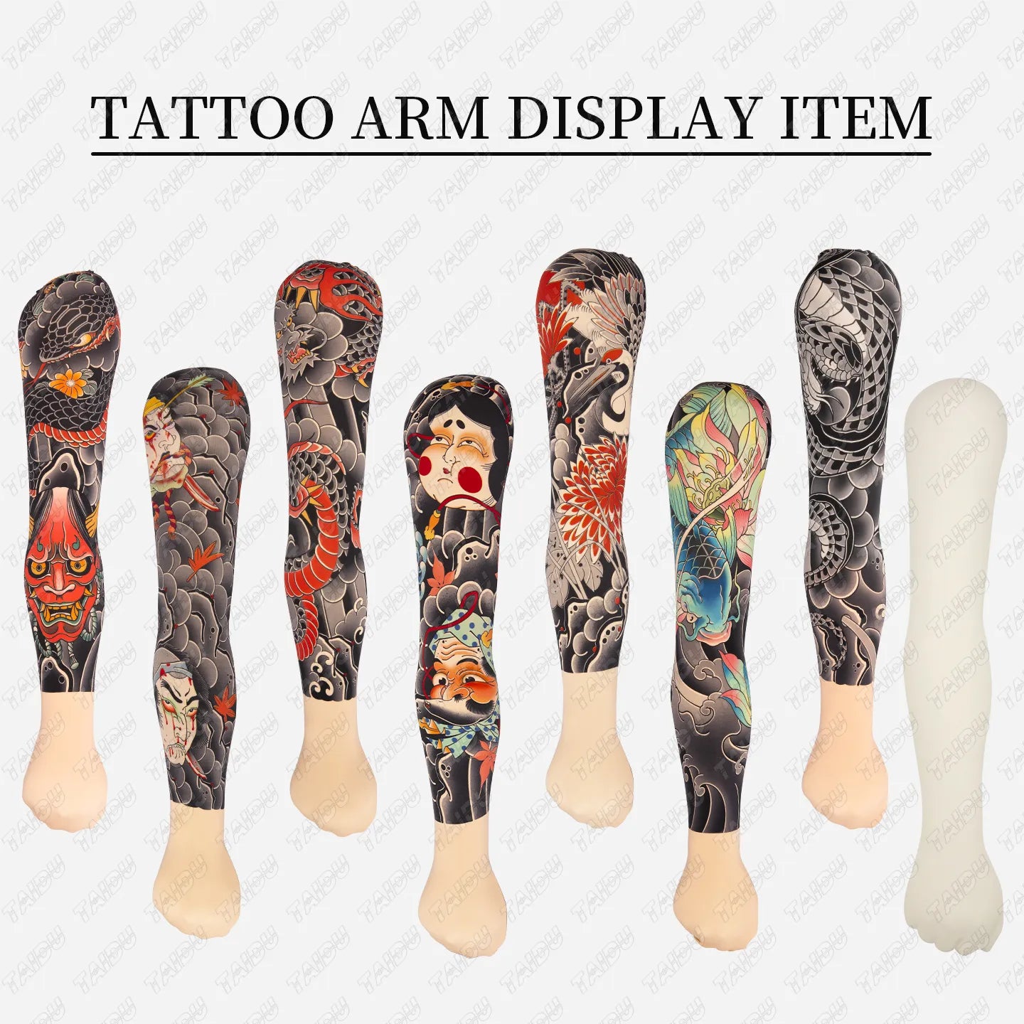 Silicone arm tattoo, suitable for practice and display