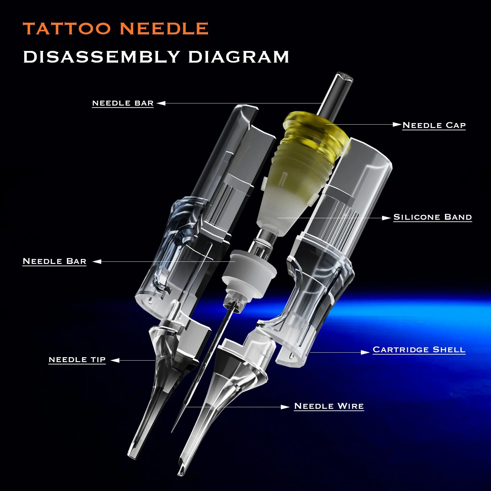 BRONC Tattoo Needle Cartridges – Magnums (20PCS)