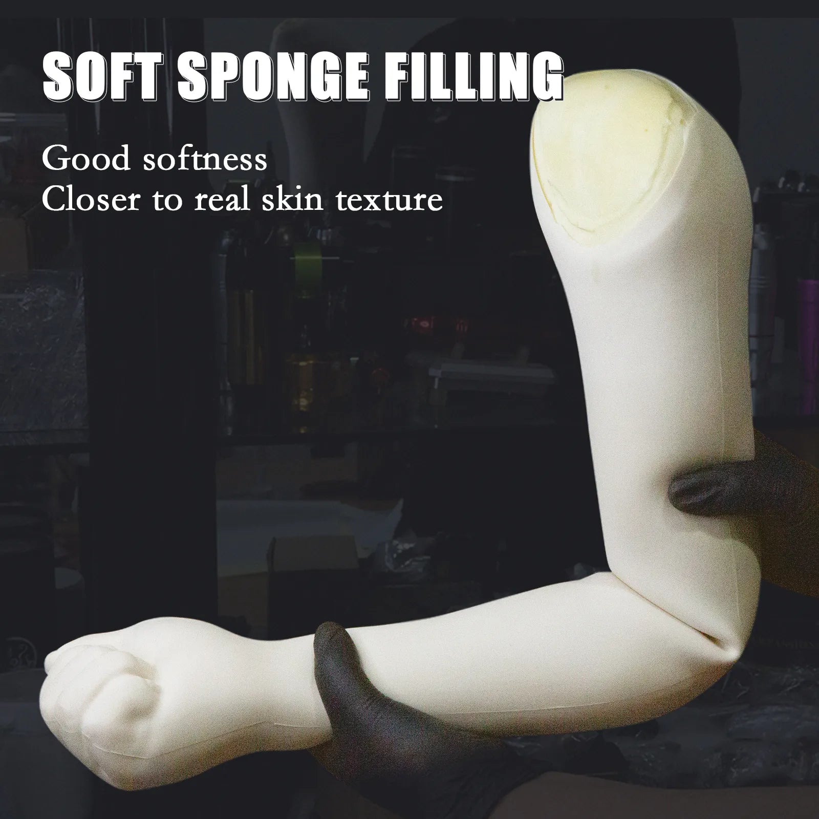 Paint Tattooed Silicone Exercises Skin The Entire Arm