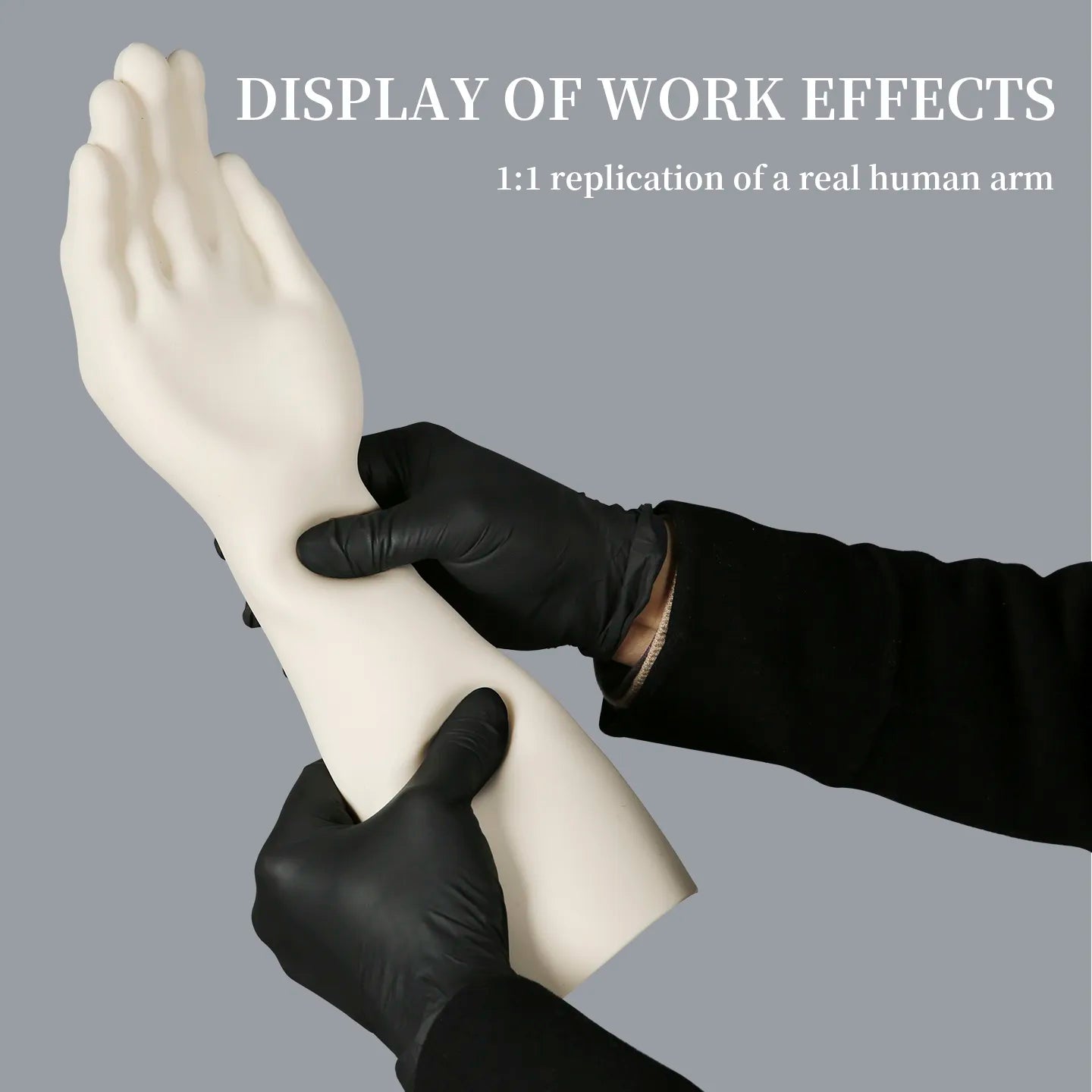 High-Quality Tattoo Practice Silicone Forearm with Hand