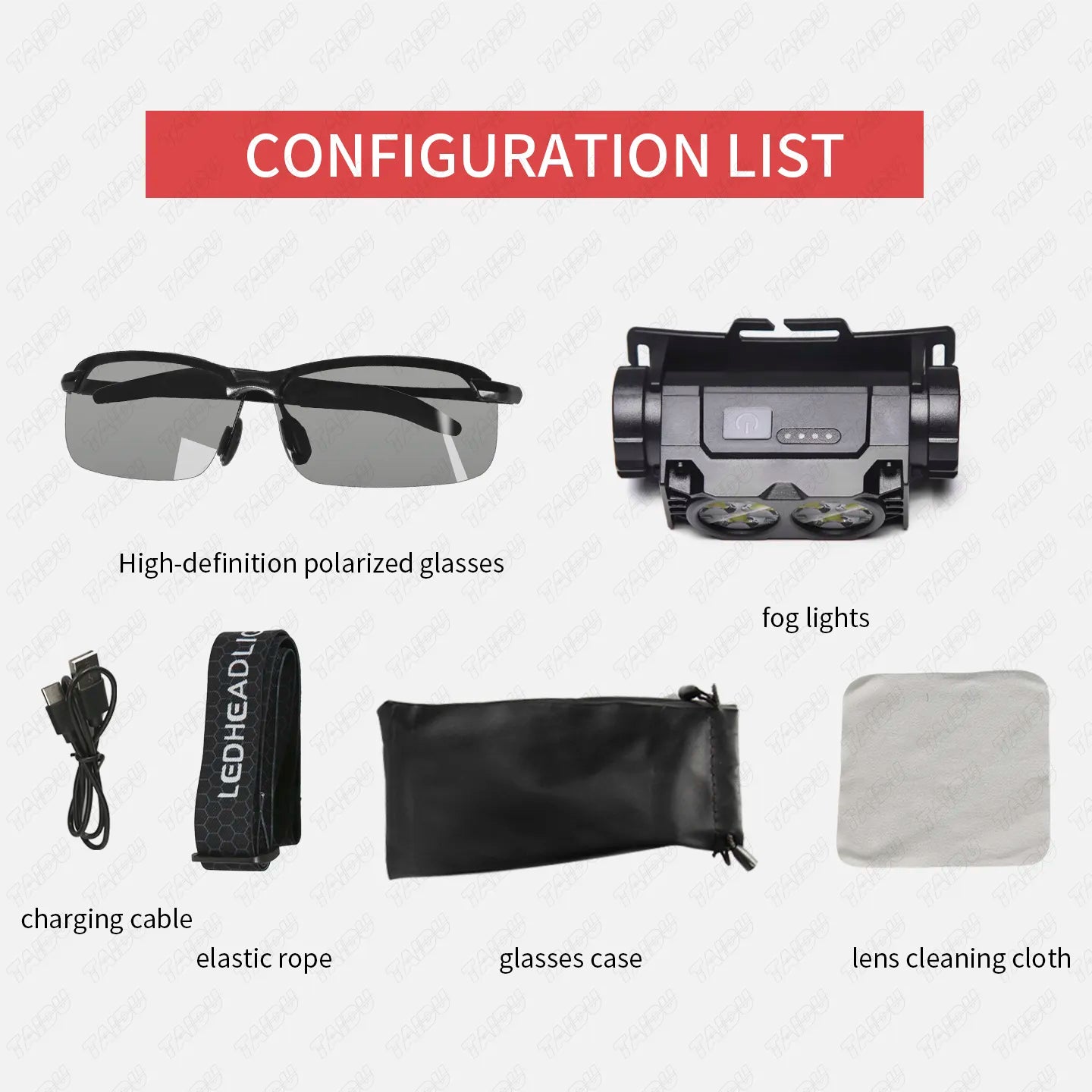 Tattoo Headlamp & Anti-Glare Glasses Kit