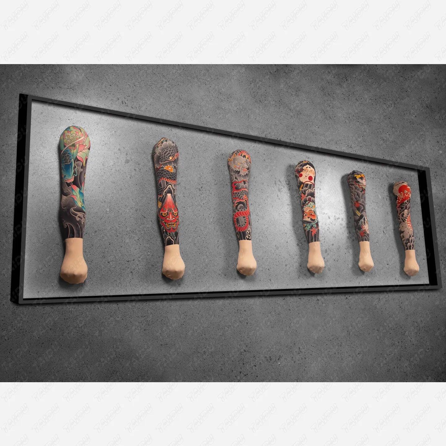 Silicone arm tattoo, suitable for practice and display