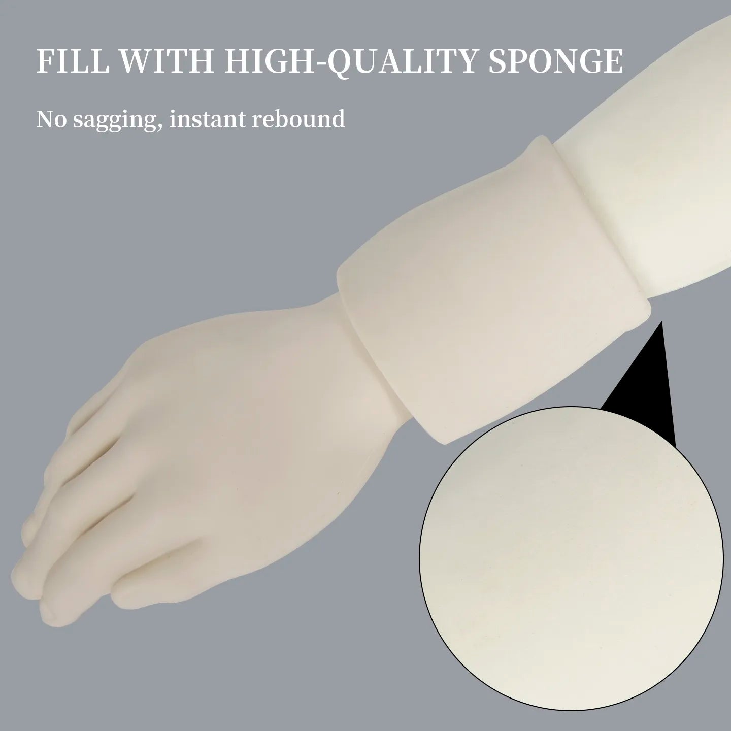 High-Quality Tattoo Practice Silicone Forearm with Hand
