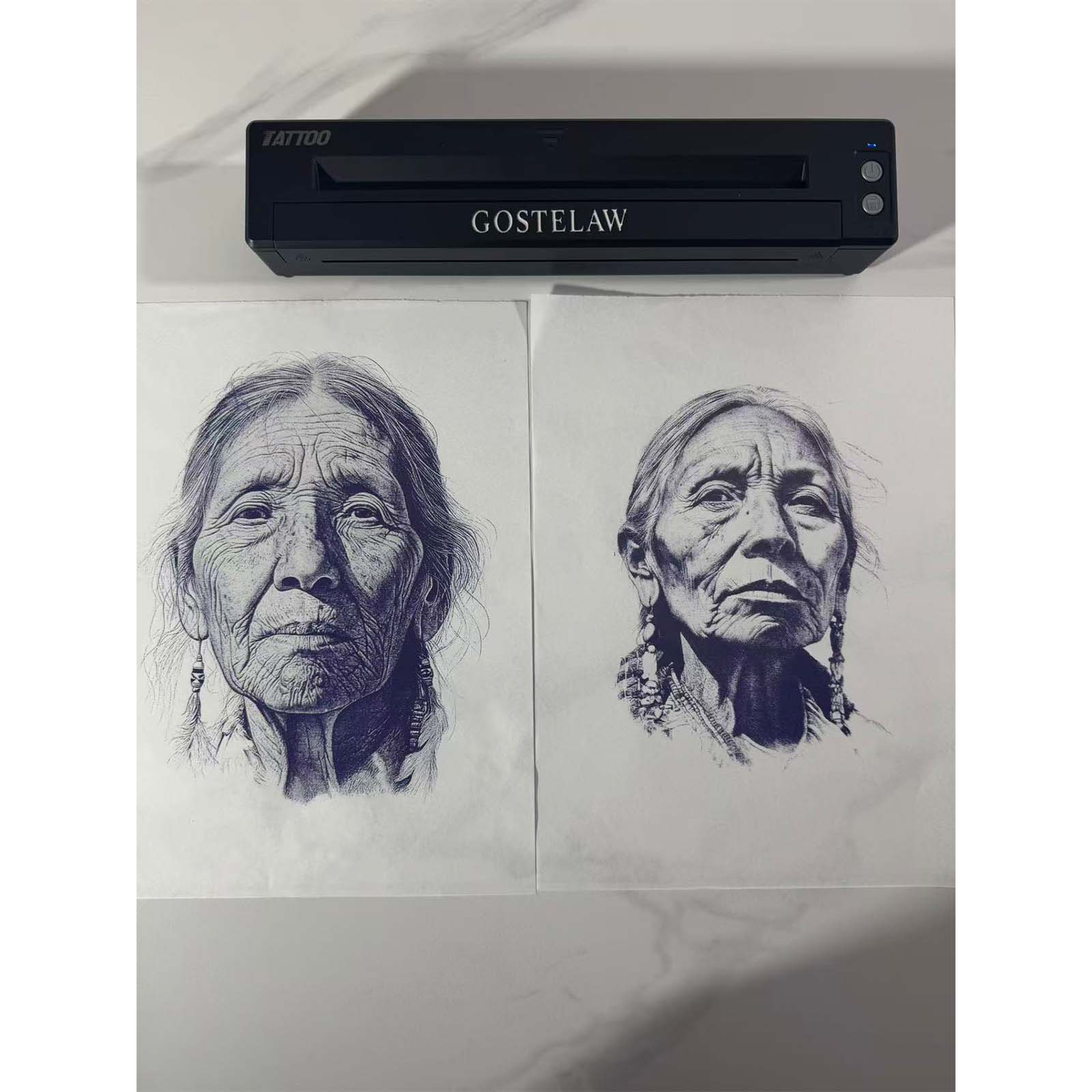 GOSTELAW Wireless Tattoo Transfer Stencil Printer- Design Wireless Tattoo Thermal Printer For Iphone