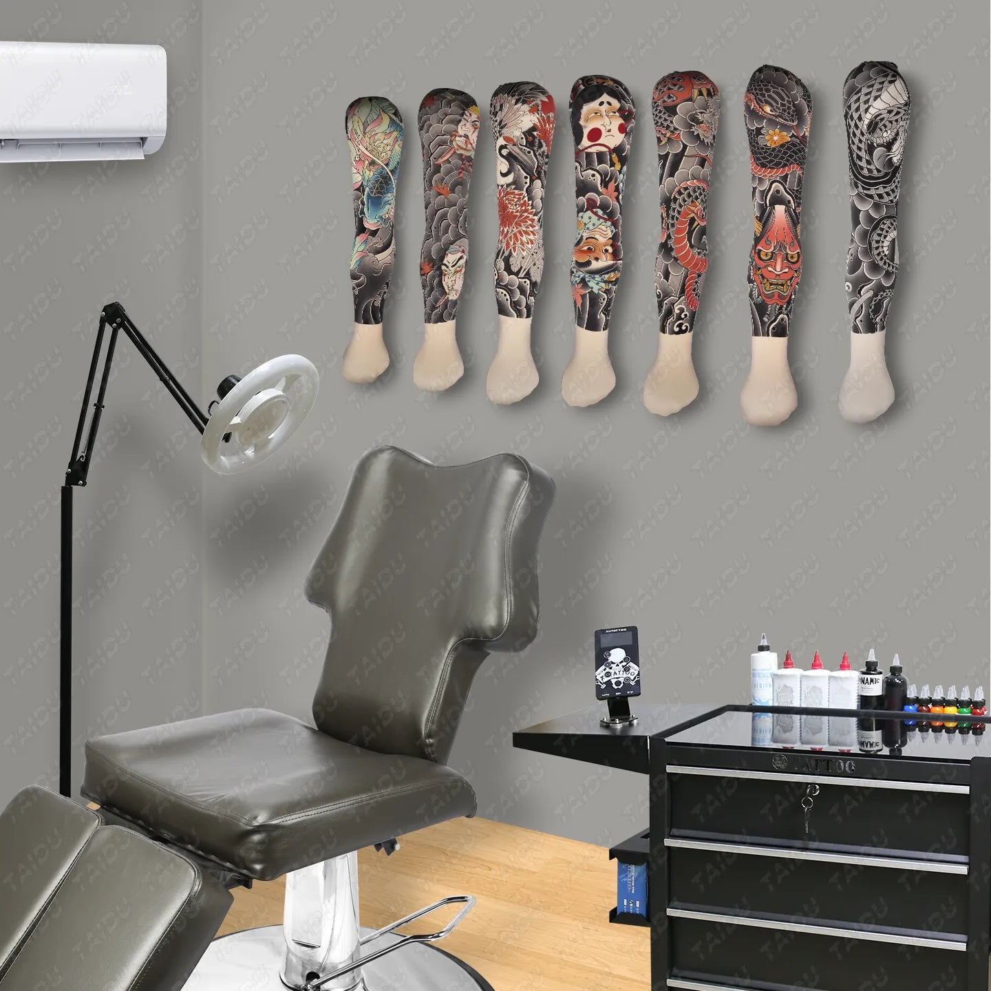 Silicone arm tattoo, suitable for practice and display