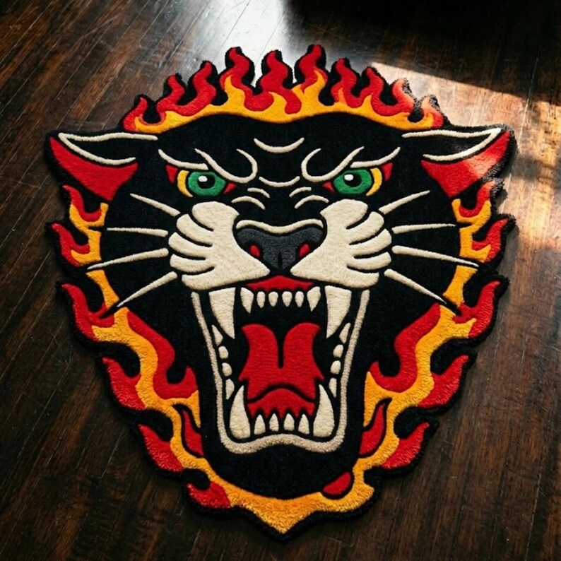 Panther Rug Tufted
