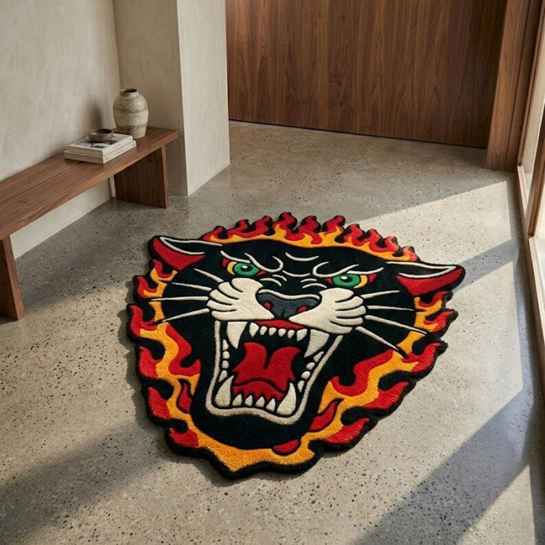 Panther Rug Tufted