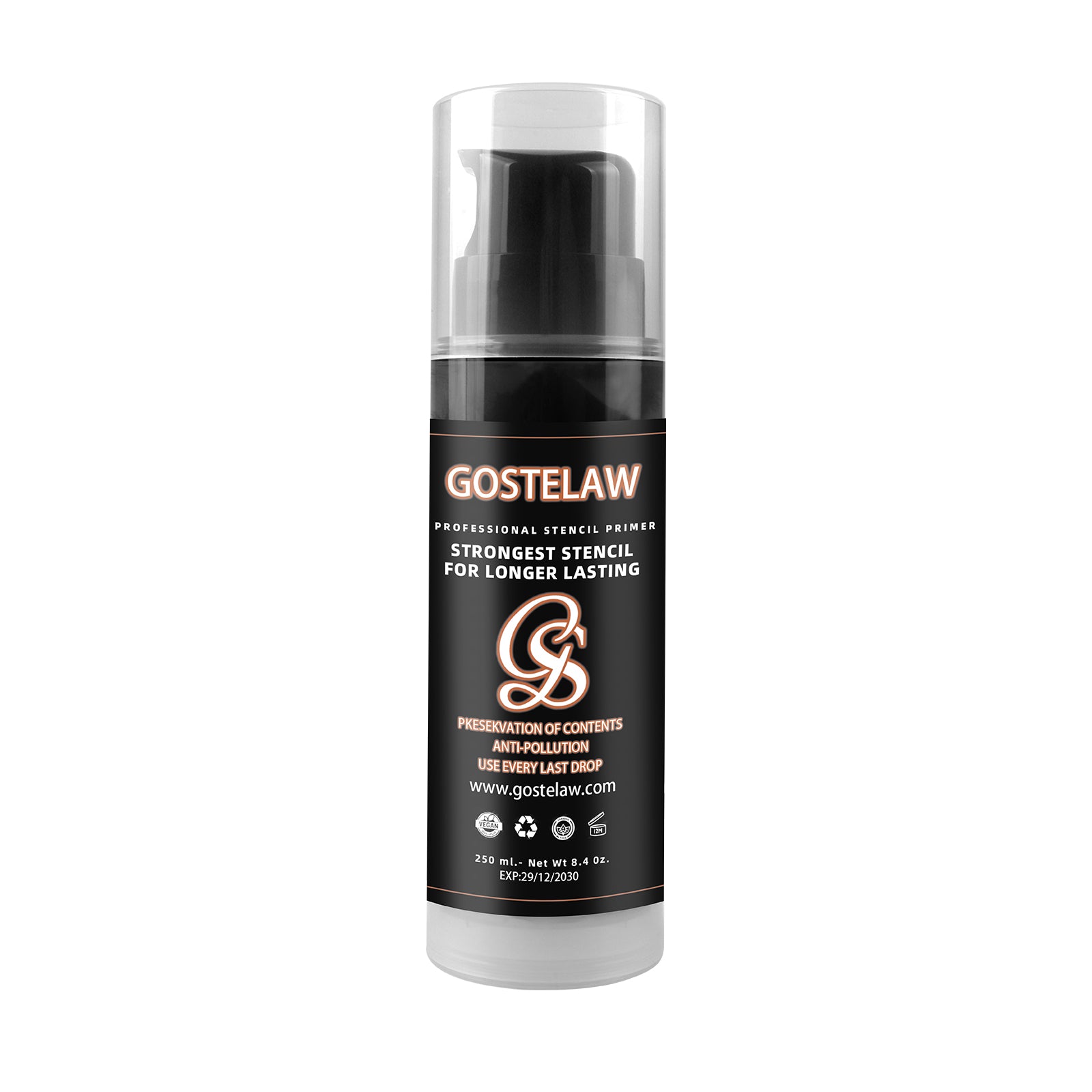 GOSTELAW Tattoo Stencil Transfer Gel bottle, 250ml – Strongest stencil for longer lasting tattoo stencils.