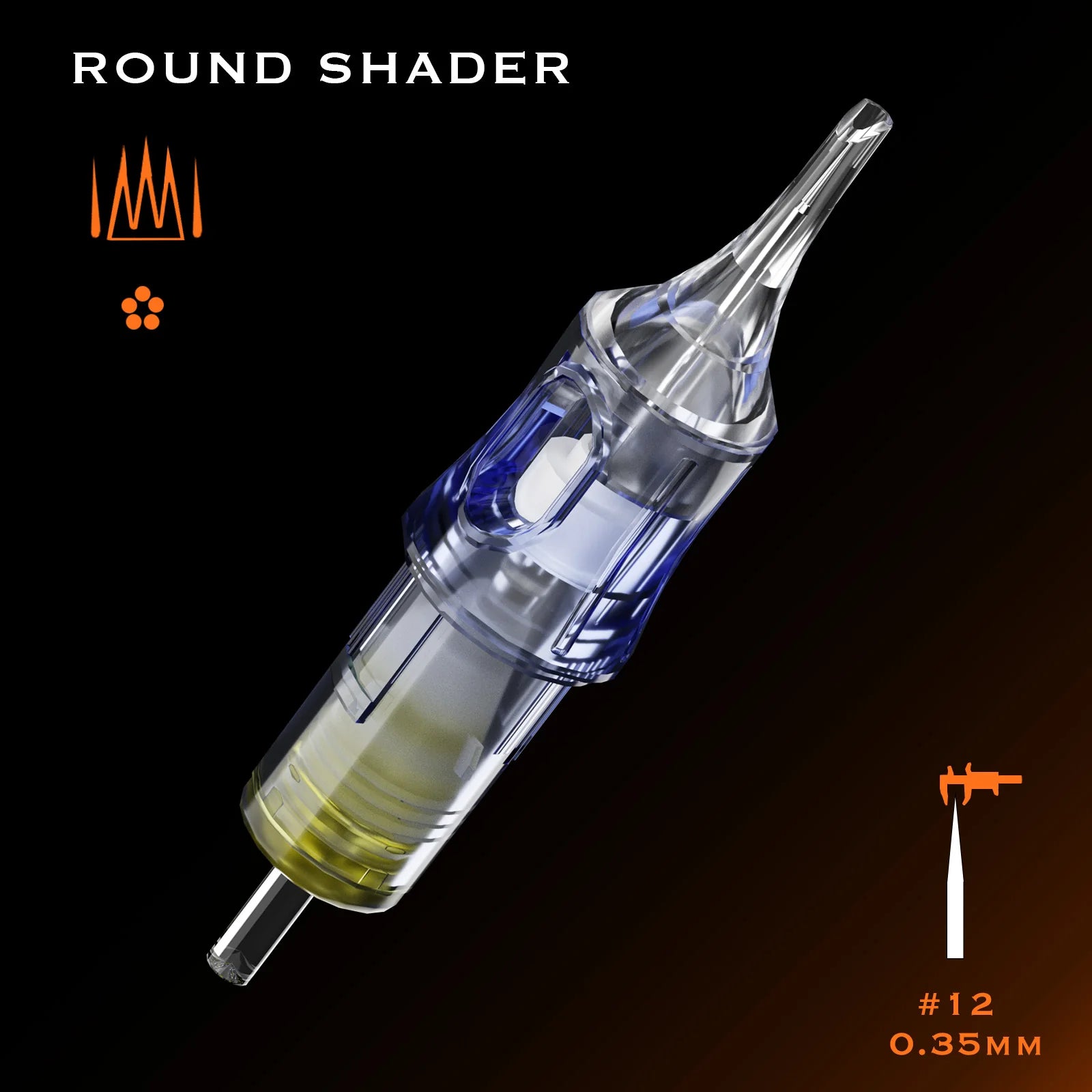 BRONC Tattoo Cartridge Needles – Round Shaders (50PCS)