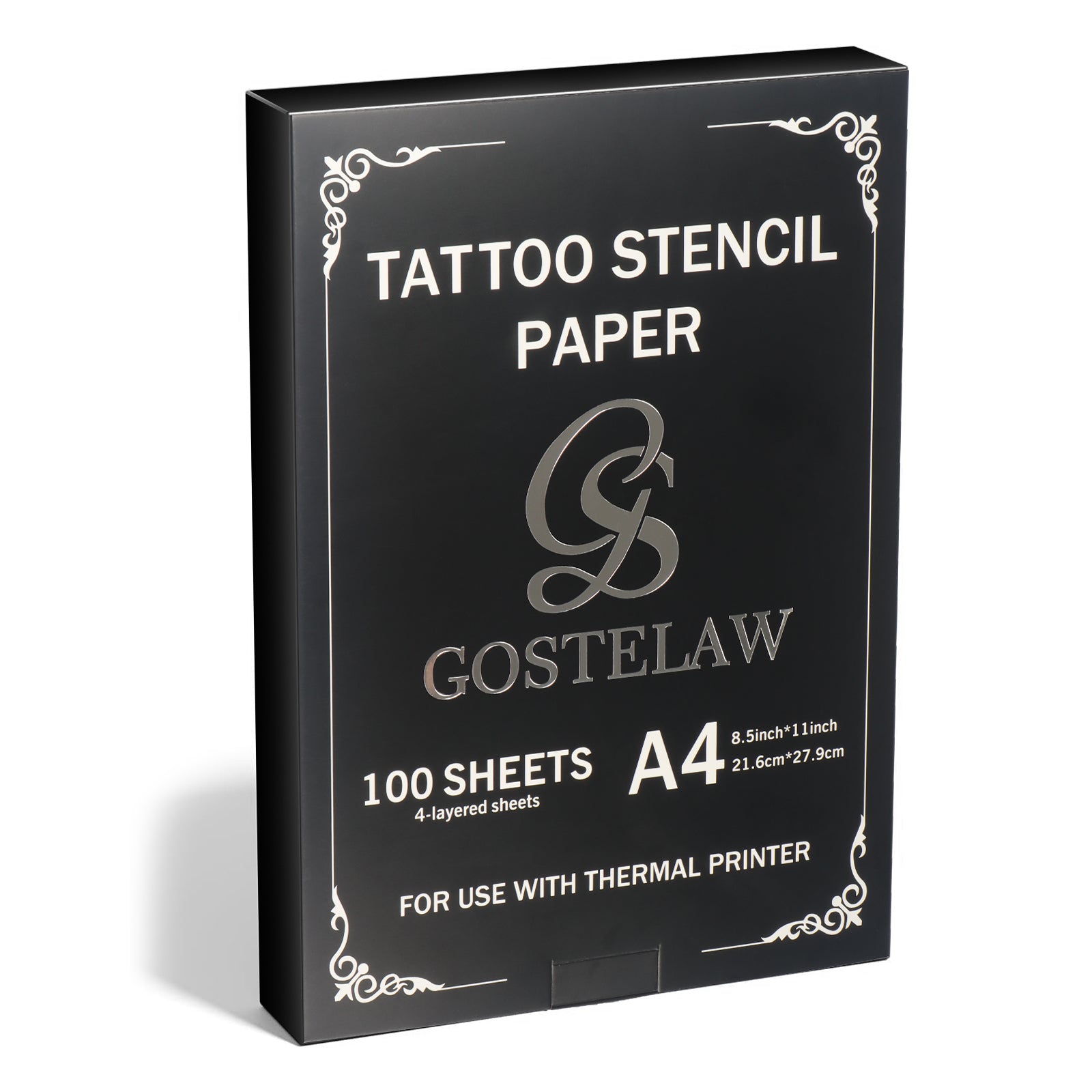 GOSTELAW tattoo transfer paper box 100 sheets A4 for thermal printer stencil use