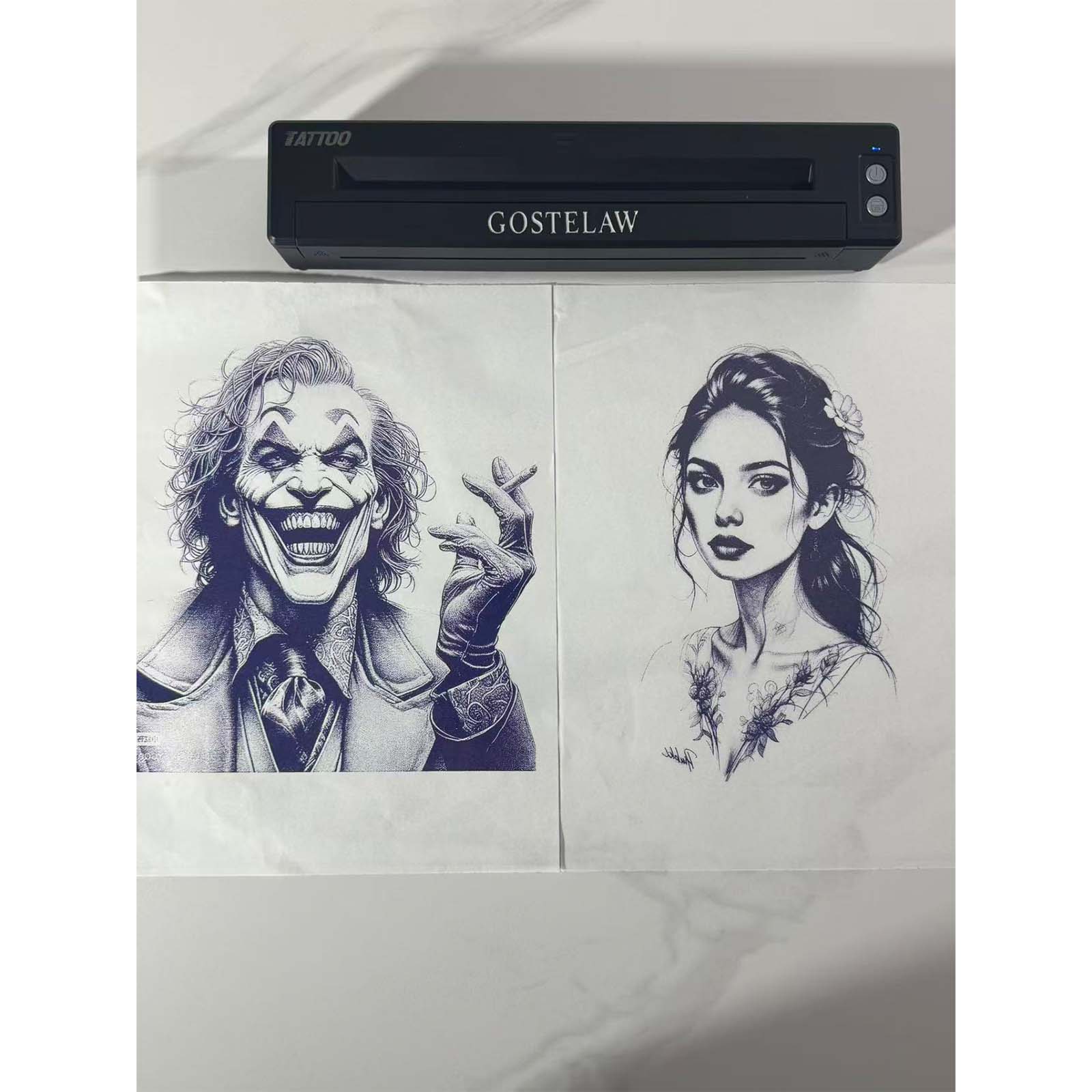 GOSTELAW Wireless Tattoo Transfer Stencil Printer- Design Wireless Tattoo Thermal Printer For Iphone