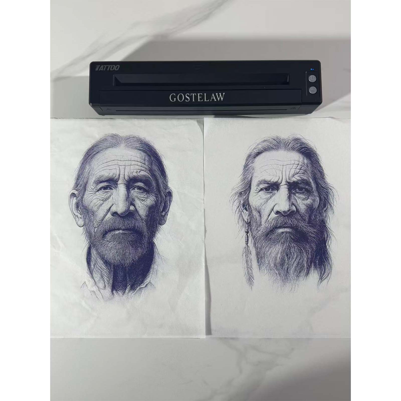GOSTELAW Wireless Tattoo Transfer Stencil Printer- Design Wireless Tattoo Thermal Printer For Iphone