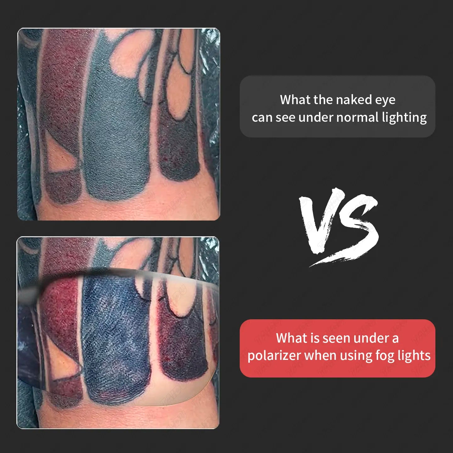 Tattoo Headlamp & Anti-Glare Glasses Kit