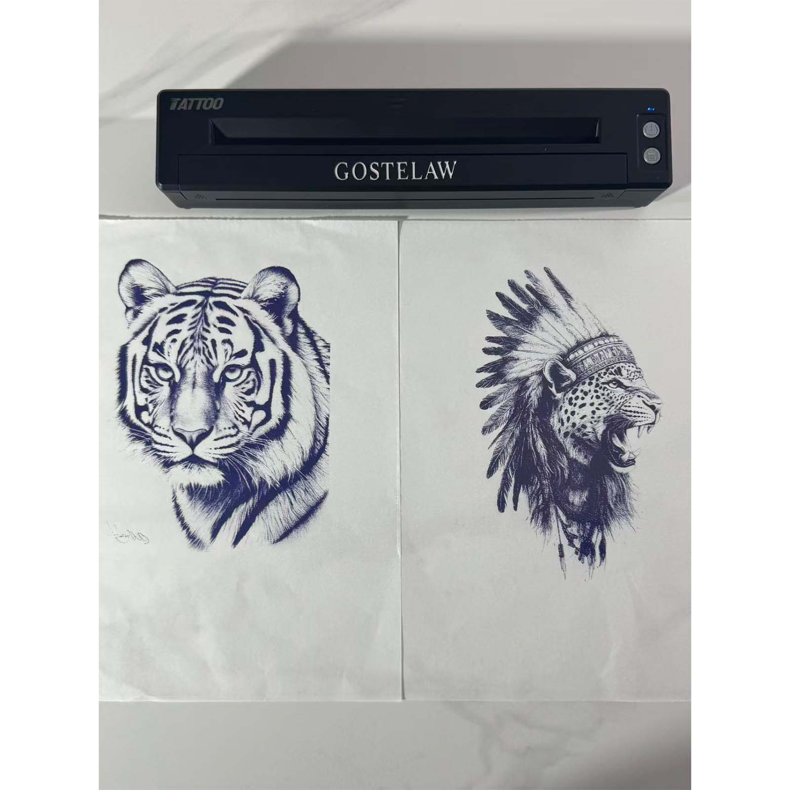 GOSTELAW Wireless Tattoo Transfer Stencil Printer- Design Wireless Tattoo Thermal Printer For Iphone
