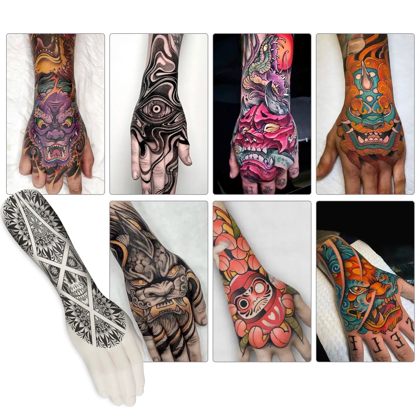 High-Quality Tattoo Practice Silicone Forearm with Hand