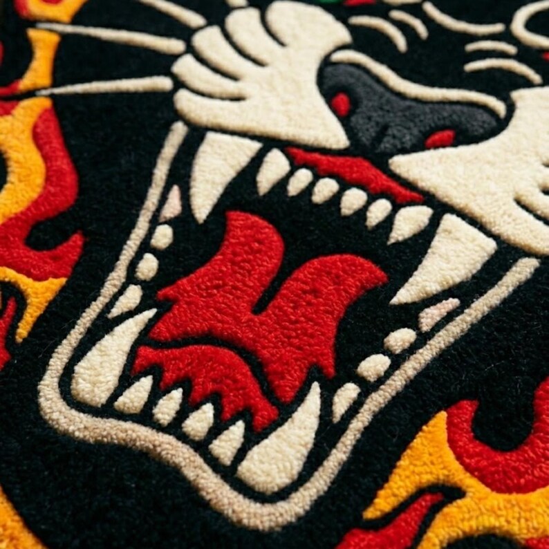Panther Rug Tufted