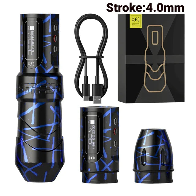 New Version Camouflage color Wireless Tattoo Battery Pen Machine With 2 PowerBolts