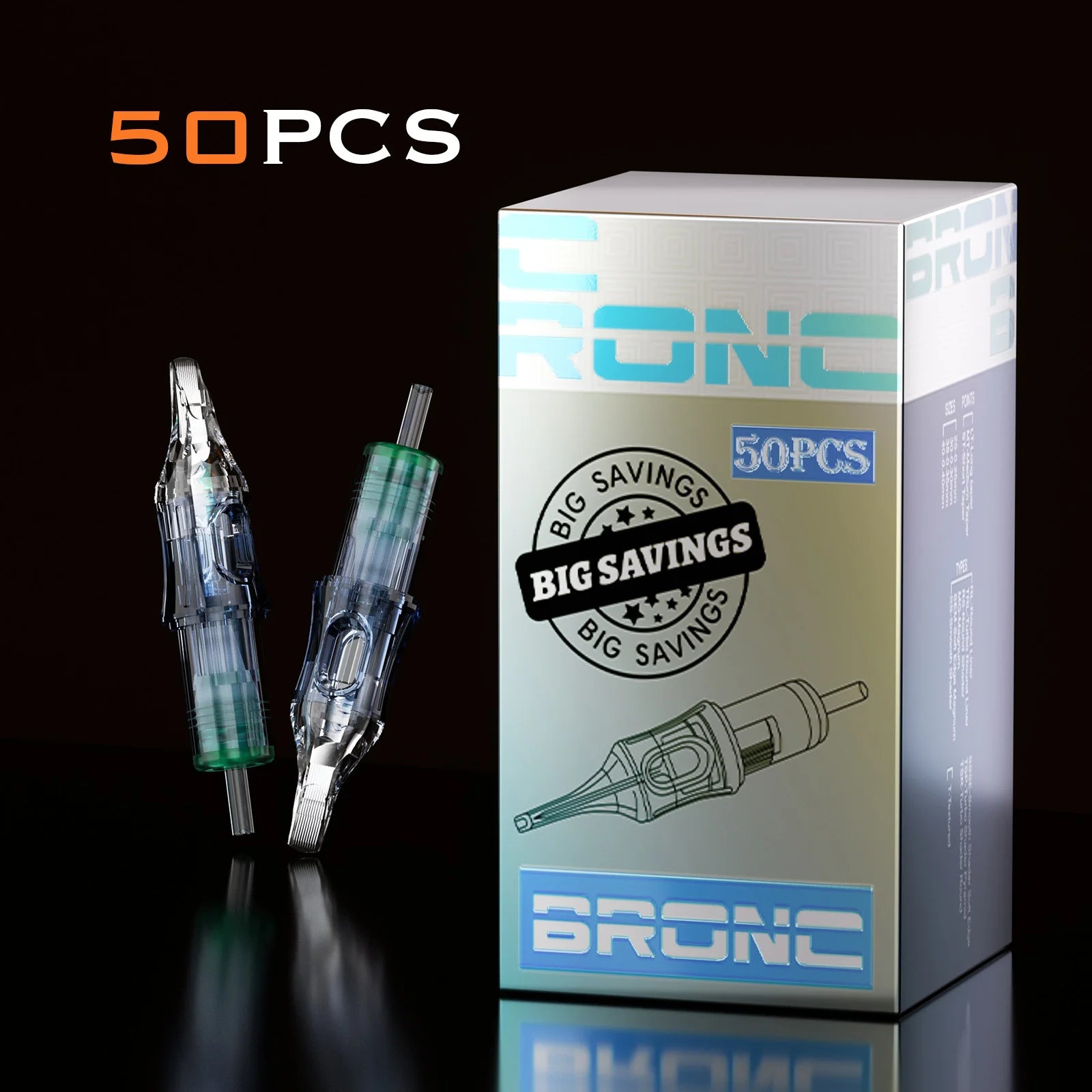 BRONC Tattoo Cartridge Needles Magnum Mix (50PCS)